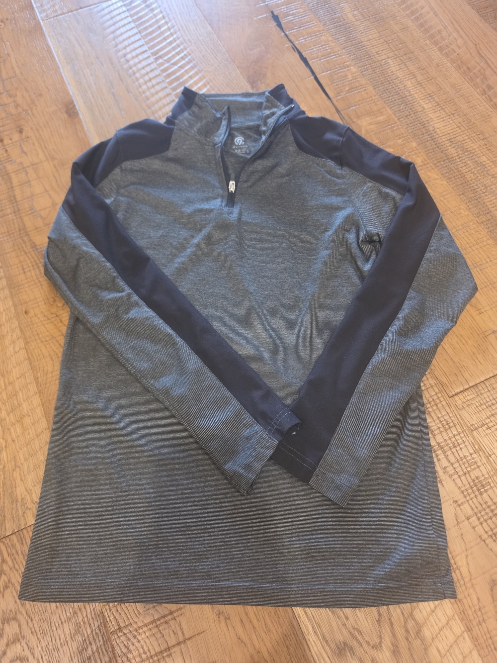 Youth Champion Gray and Black 1/4 Zip Pullover